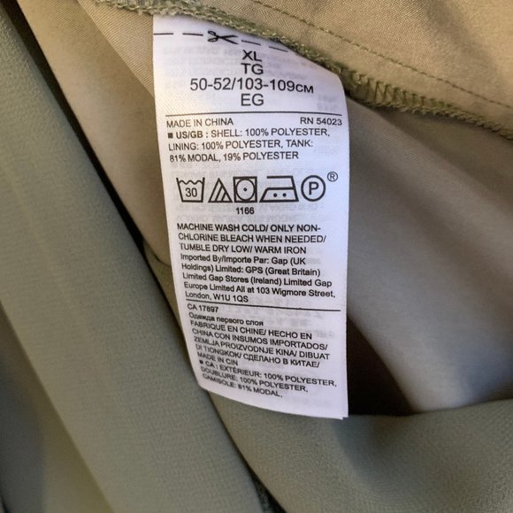 Banana Republic Asymmetrical Hem Tunic Blouse Tan - Picture 4 of 5